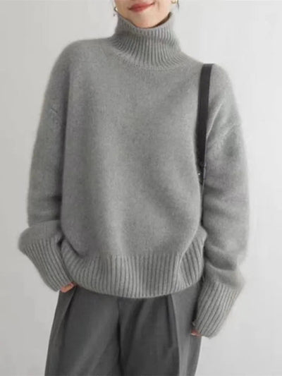 Nelleke - Sweater with a Comfortable Stand-up Collar