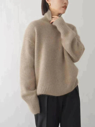 Nelleke - Sweater with a Comfortable Stand-up Collar