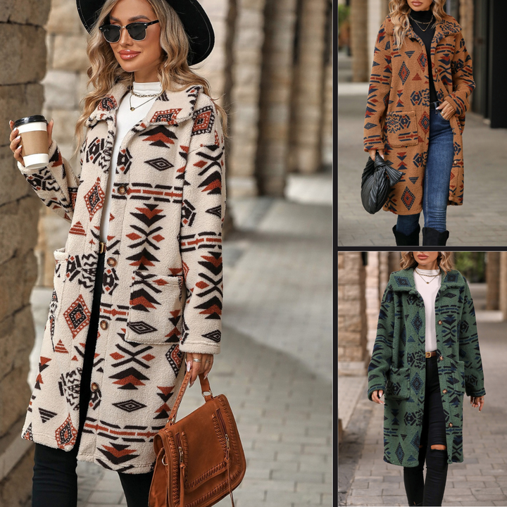 Ronja - Classic Pattern Coat for Stylish Looks